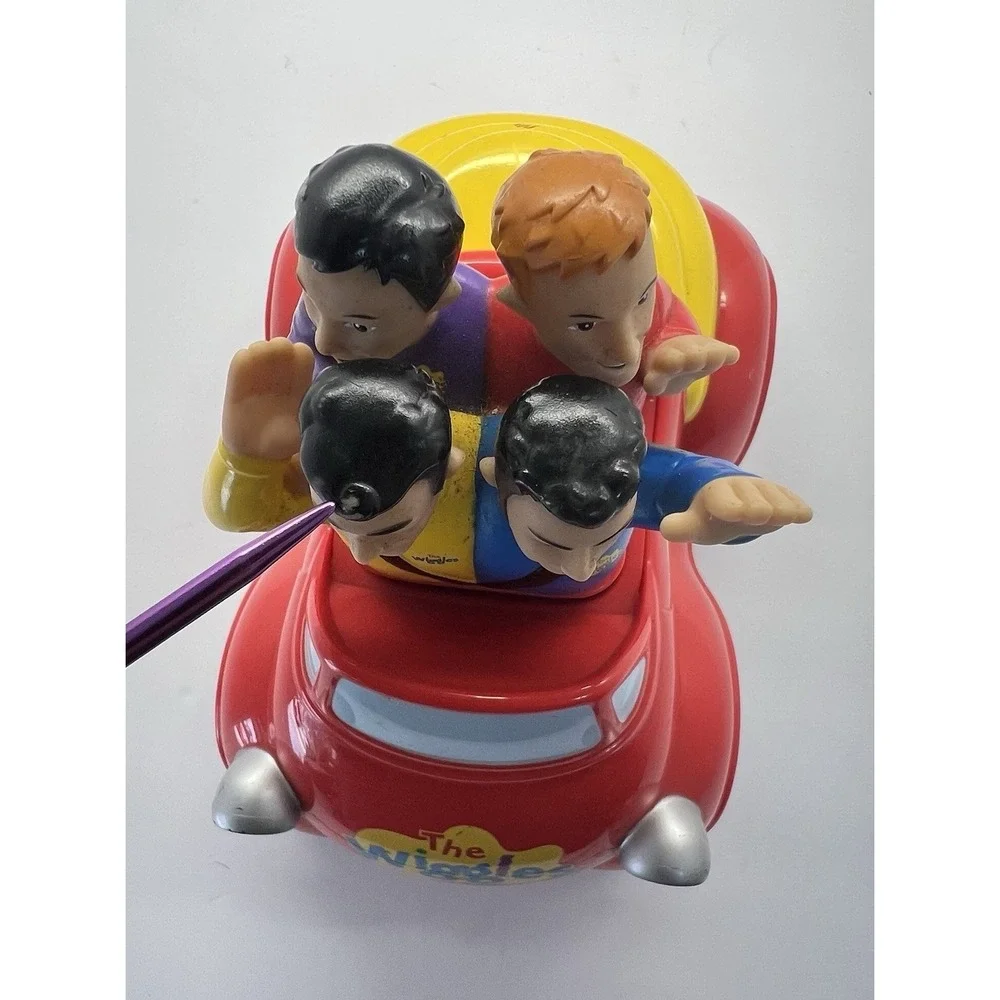 Vintage 2003 The Wiggles Big Red Car Musical Motion Toy Vehicle SpinMaster WORKS